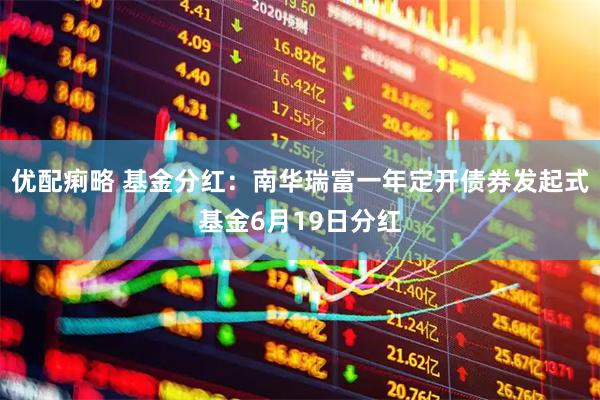 优配痢略 基金分红：南华瑞富一年定开债券发起式基金6月19日分红