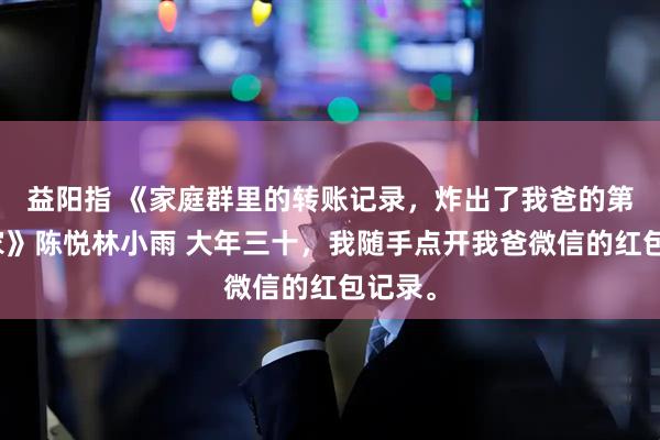 益阳指 《家庭群里的转账记录,炸出了我爸的第二个家》陈悦林小雨 大年三十,我随手点开我爸微信的红包记录。