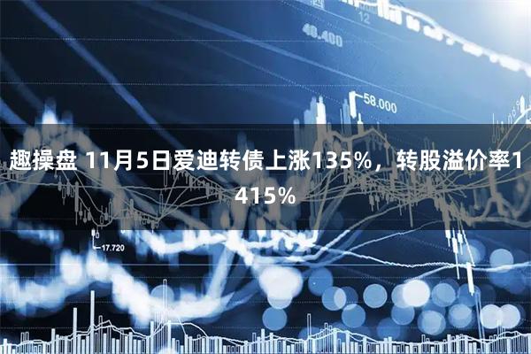趣操盘 11月5日爱迪转债上涨135%,转股溢价率1415%