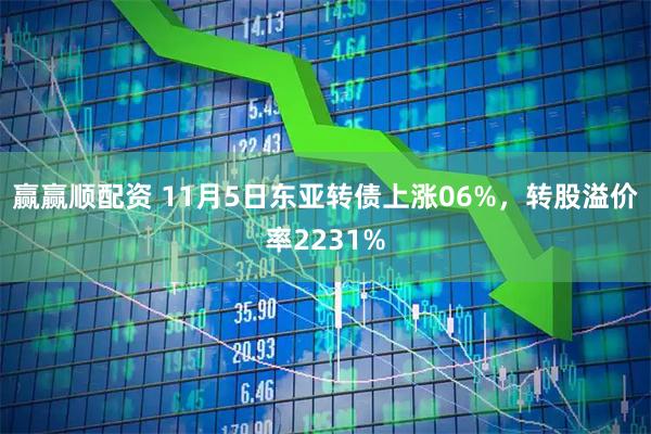 赢赢顺配资 11月5日东亚转债上涨06%,转股溢价率2231%